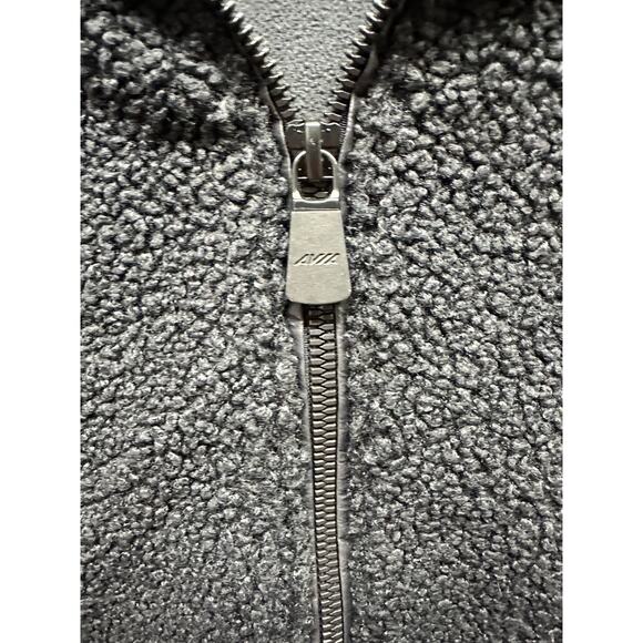 AVIA Women’s Black Full Zip Faux Shearling Hooded Vest Front Pockets K606 - Picture 5 of 15